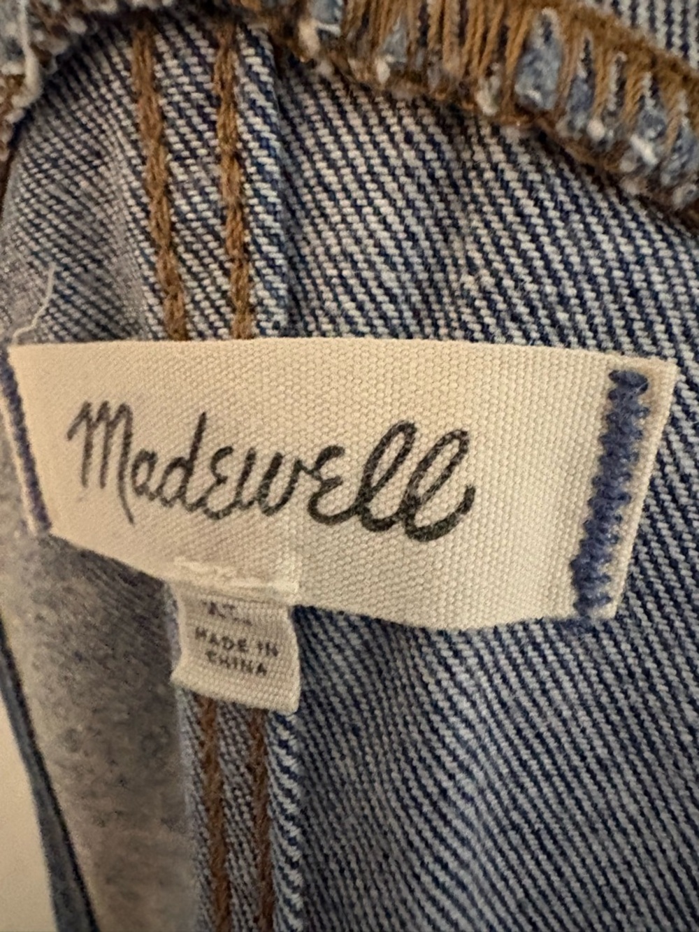 Madewell Denim Overalls with sidezip - Picture 2 of 4